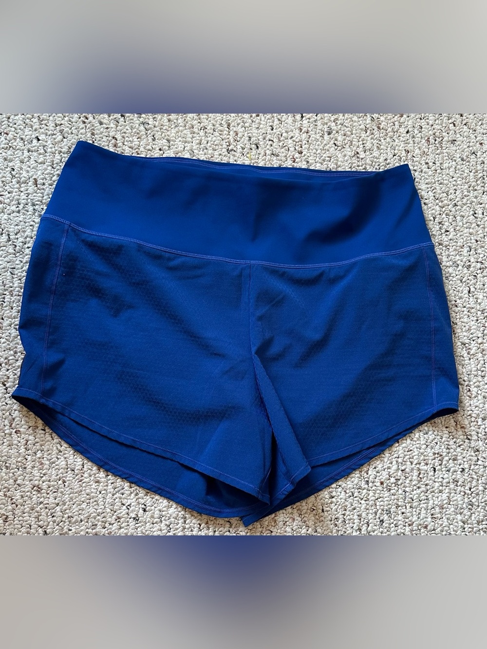 Women’s Oiselle Roga Blue High-Waist Running Athletic Shorts 16/18